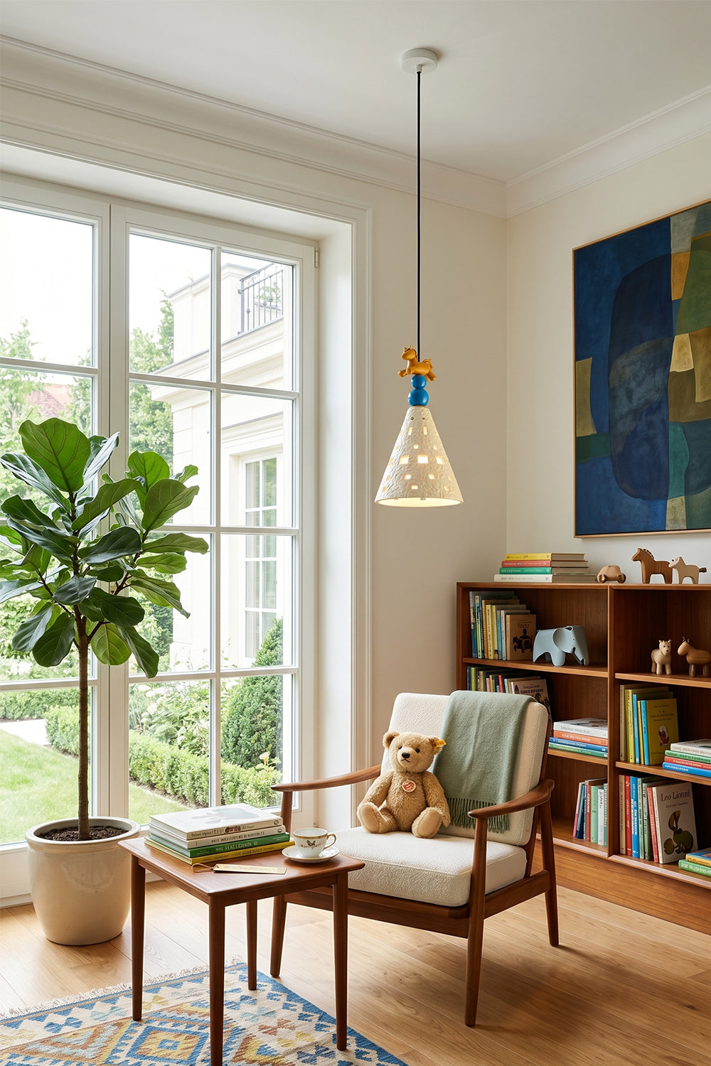 Whimsy Ceramic & Resin Pendant Light