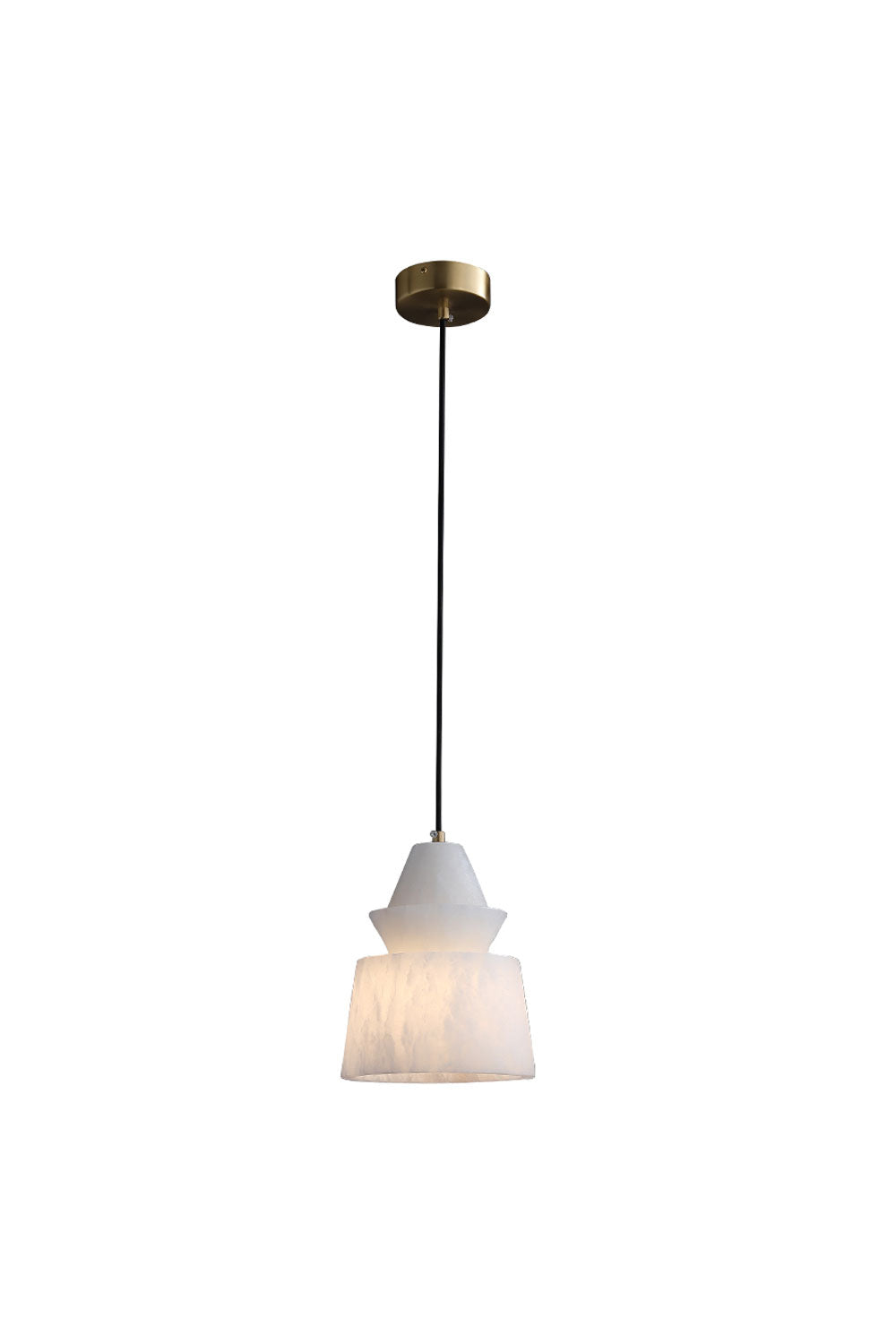 White Alabaster Pendant Light