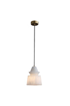 White Alabaster Pendant Light