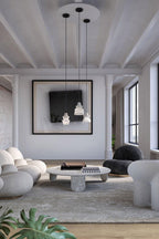 White Alabaster Pendant Light