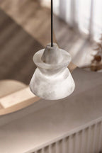 White Alabaster Pendant Light