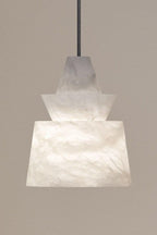White Alabaster Pendant Light