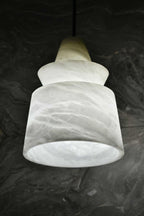 White Alabaster Pendant Light