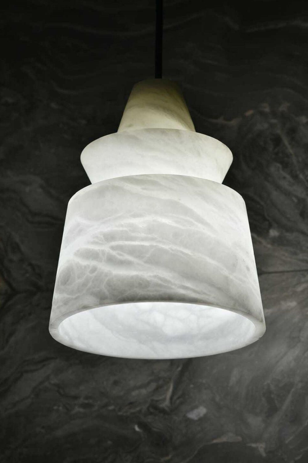 White Alabaster Pendant Light