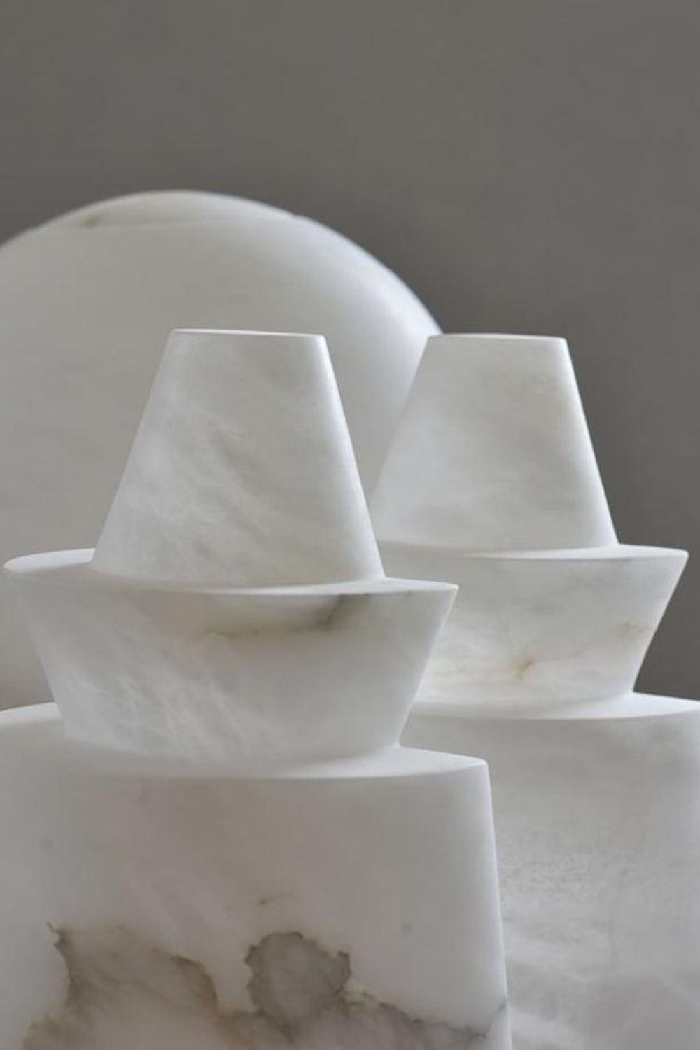 White Alabaster Pendant Light