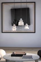 White Alabaster Pendant Light