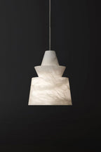 White Alabaster Pendant Light