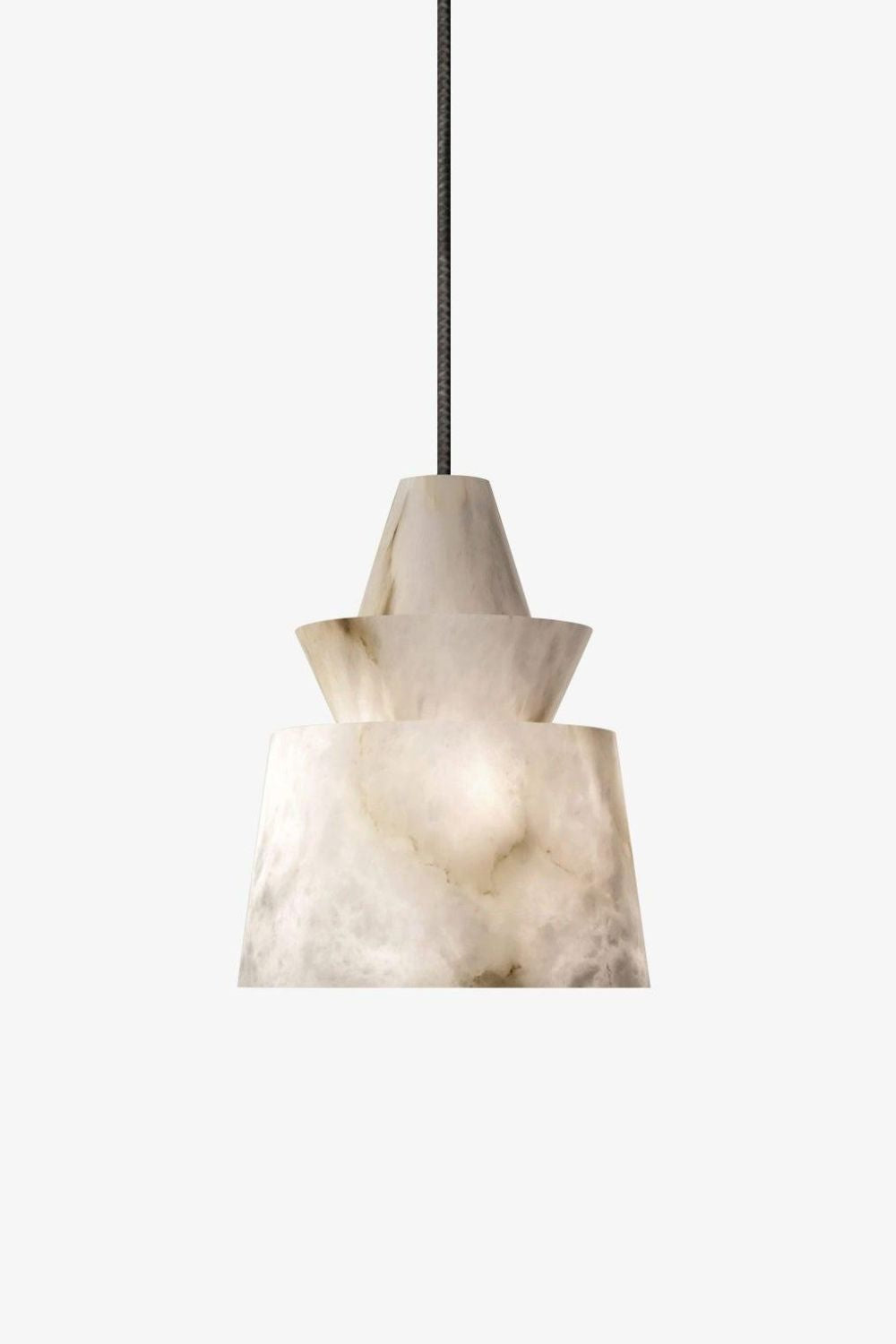 White Alabaster Pendant Light