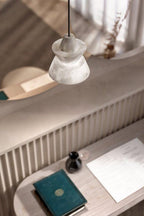 White Alabaster Pendant Light