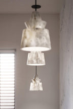 White Alabaster Pendant Light