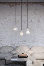 White Alabaster Pendant Light