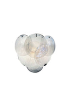 White Art Glass Discs Wall Lamp