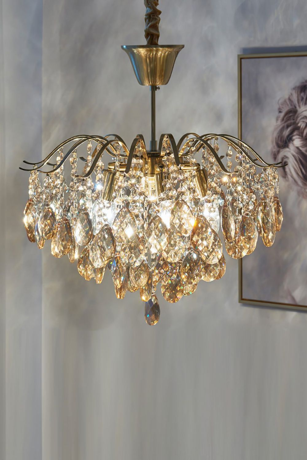 Windchime Crystal Chandelier