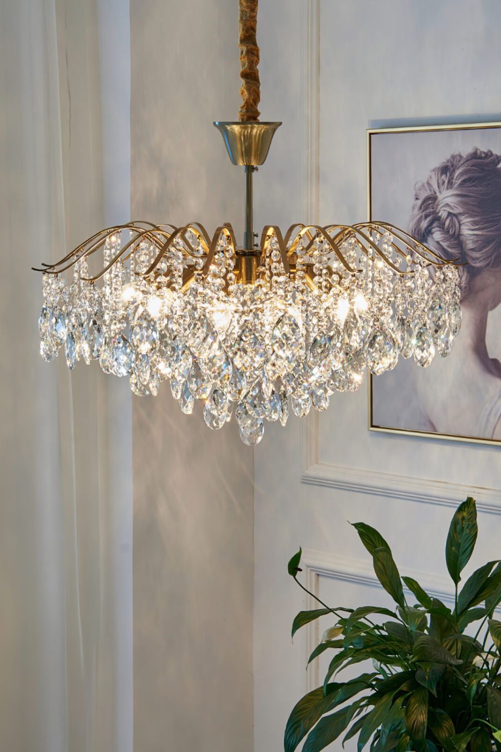 Windchime Crystal Chandelier