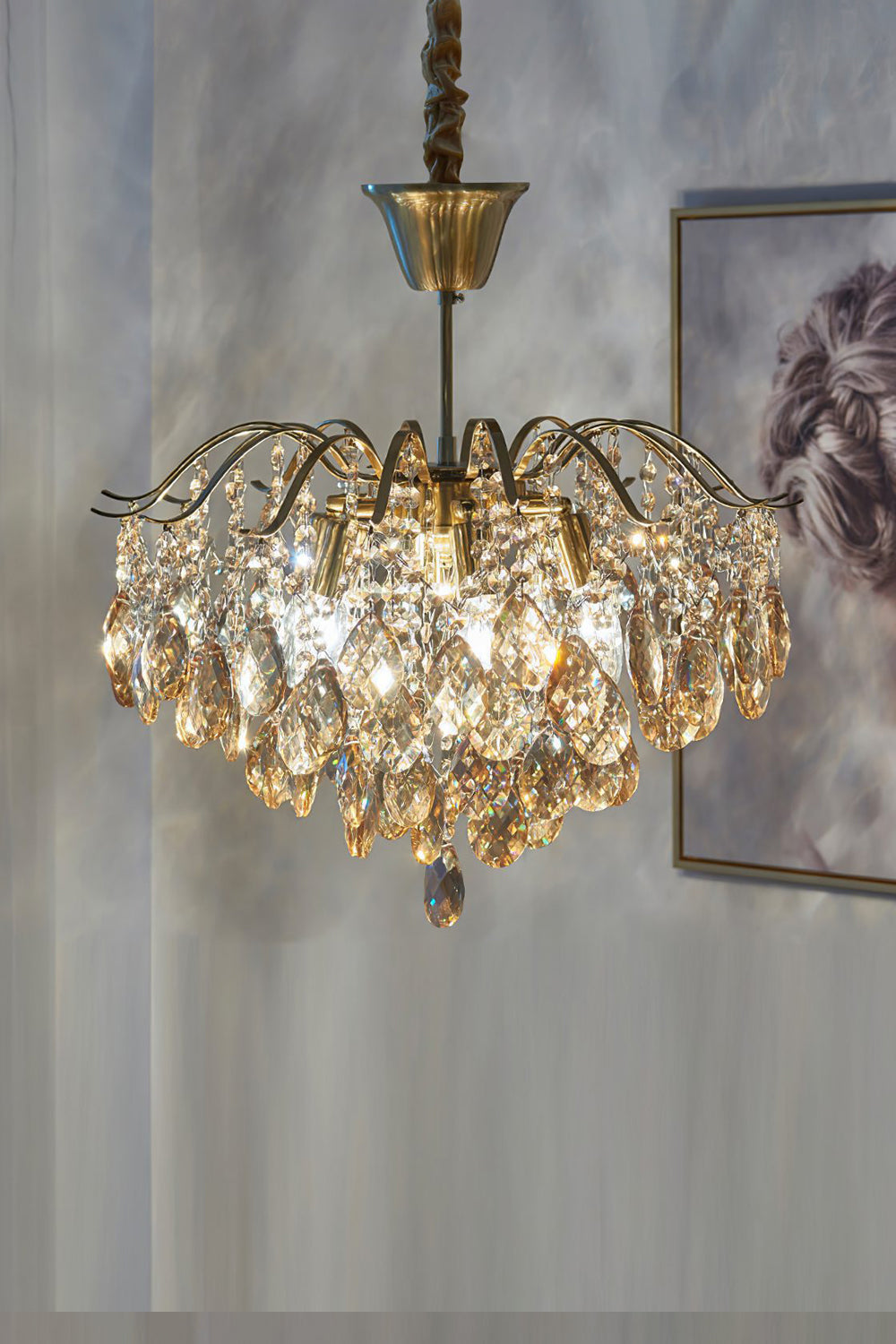 Windchime Crystal Chandelier