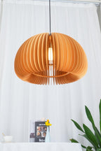 Wooden Pumpkin Swag Lights