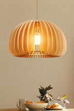 Wooden Pumpkin Swag Lights