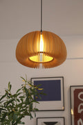 Wooden Pumpkin Swag Lights