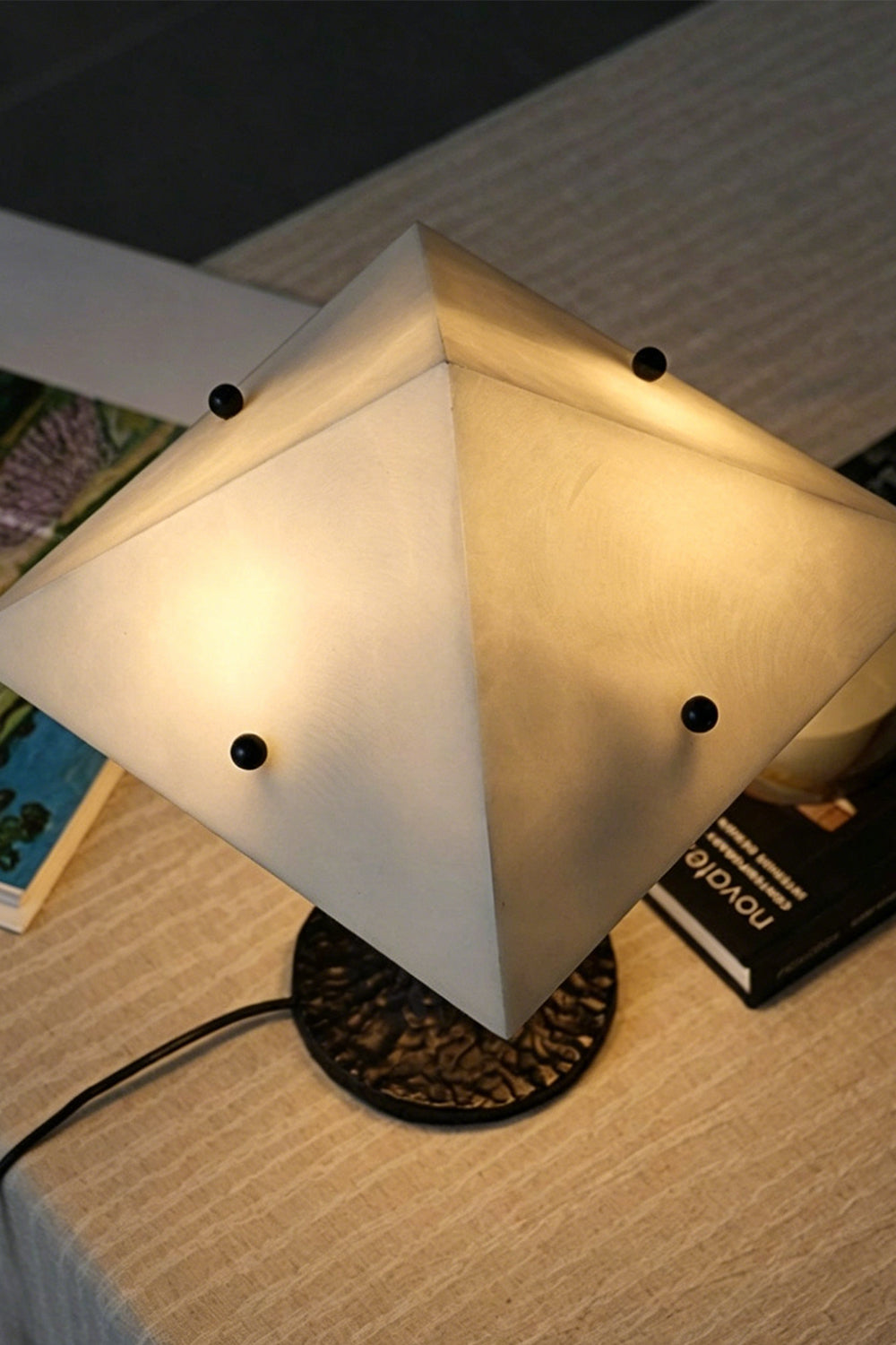 Zenith Alabaster Prism Table Lamp