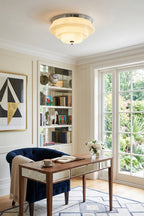 Ziggurat Horizon Glass Ceiling Light