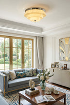Ziggurat Horizon Glass Ceiling Light