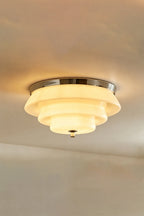 Ziggurat Horizon Glass Ceiling Light